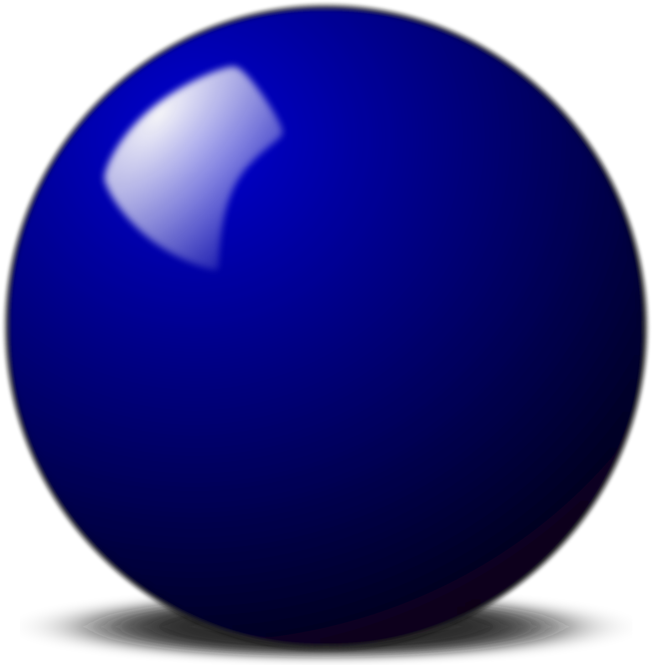 Blue Snooker Ball Graphic