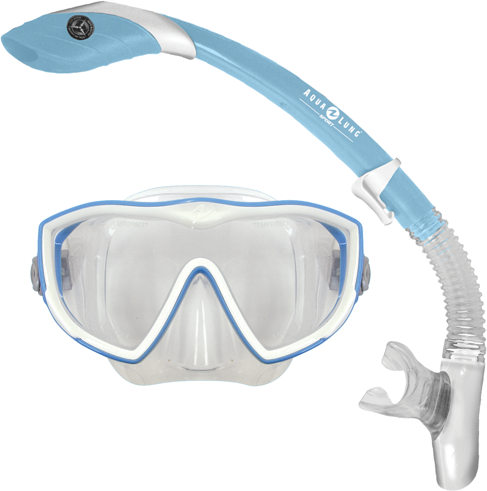 Blue Snorkeling Maskand Snorkel