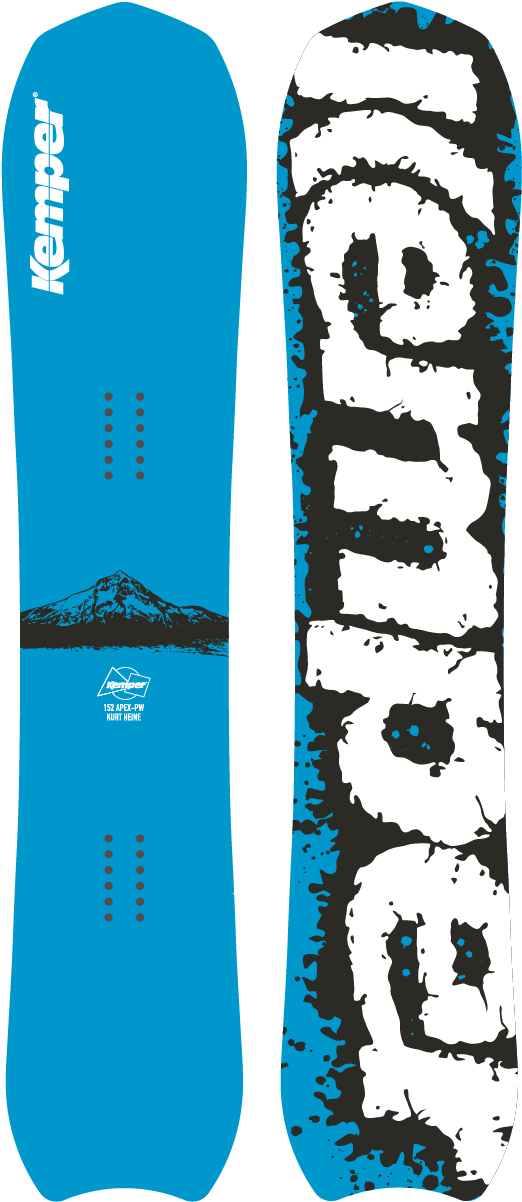 Blue Snowboard Design