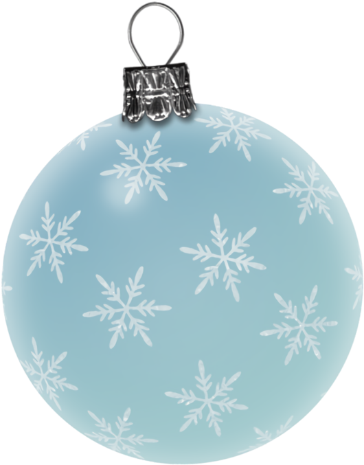 Blue Snowflake Christmas Ornament