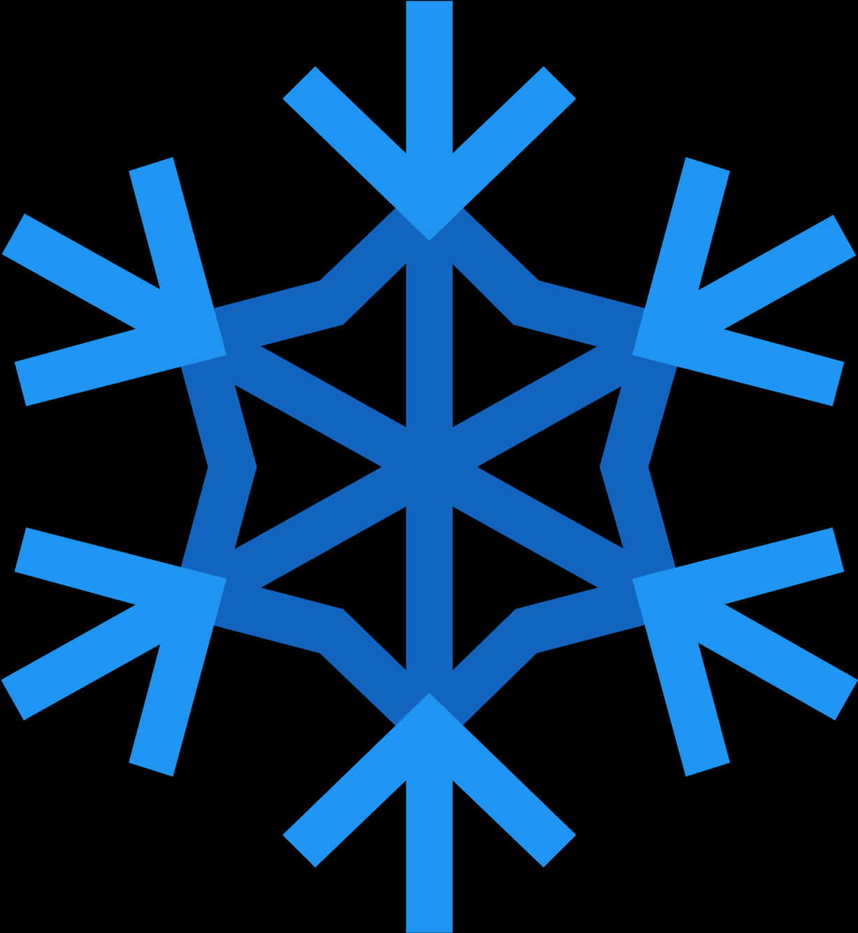 Blue Snowflake Graphic