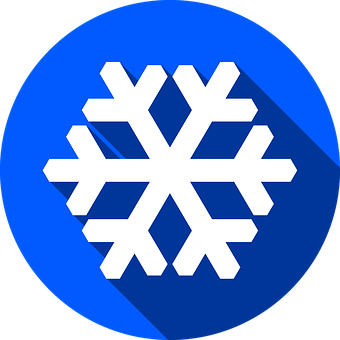 Blue Snowflake Icon