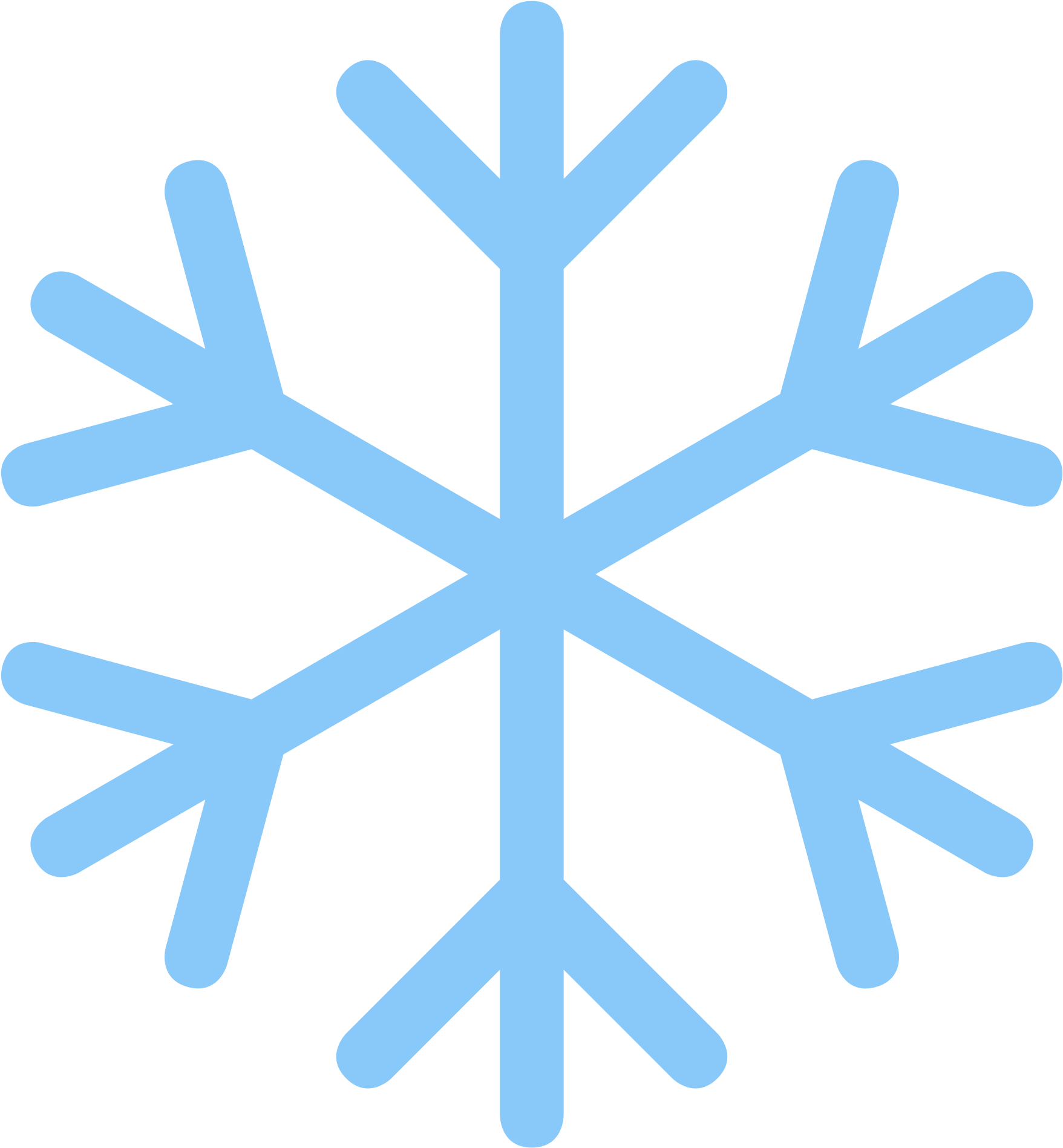 Blue Snowflake Icon