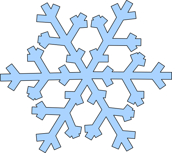 Blue Snowflake Simple Background