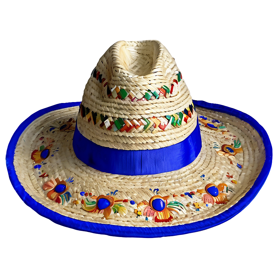 Blue Sombrero Hat Png 06272024