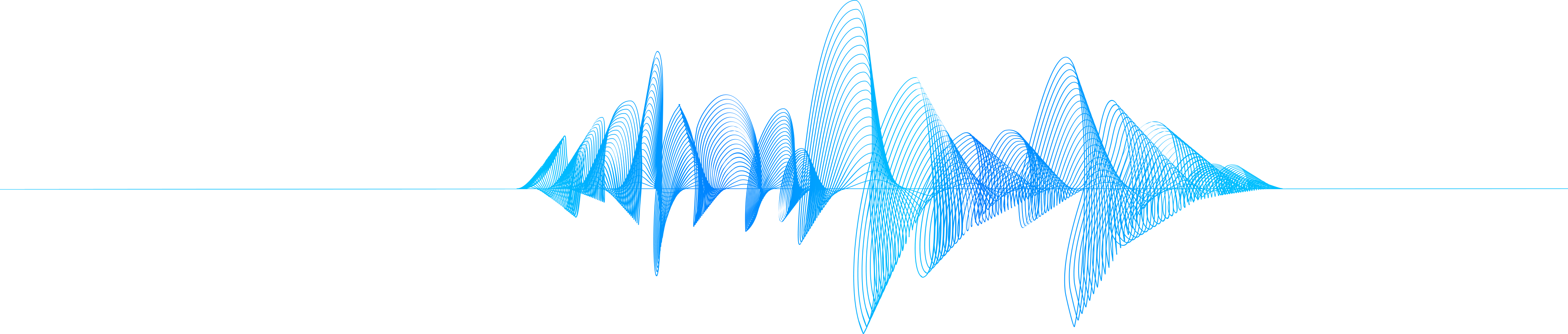 Blue Soundwave Visualization