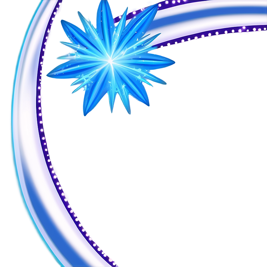 Blue Sparkle Border Png 88