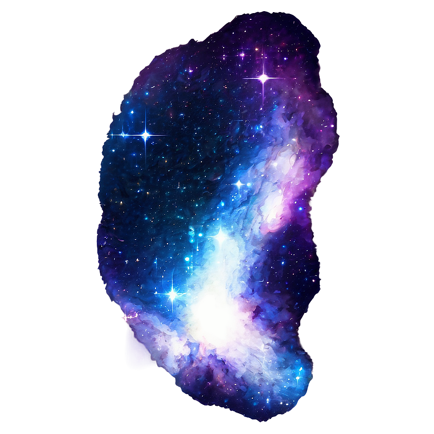 Blue Sparkle Galaxy Png Qhf