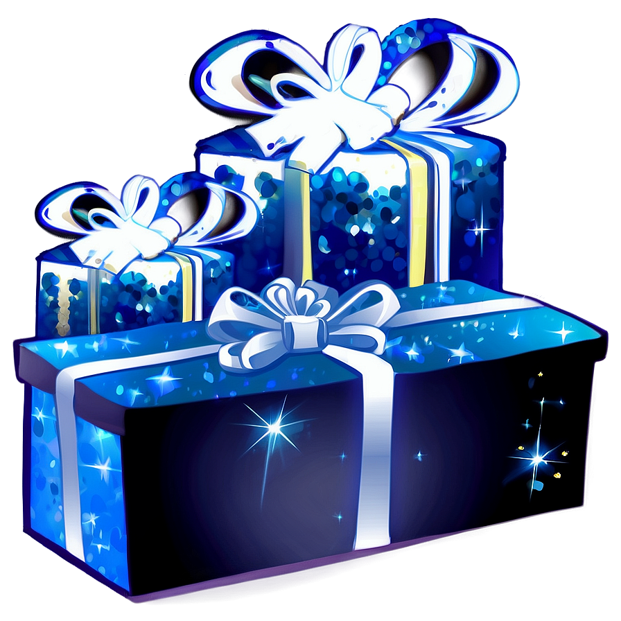 Blue Sparkle Gift Png 06262024