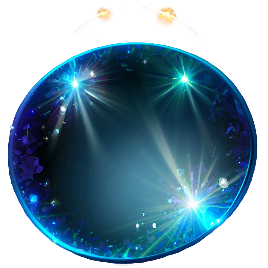 Blue Sparkle Lens Flare Png 6