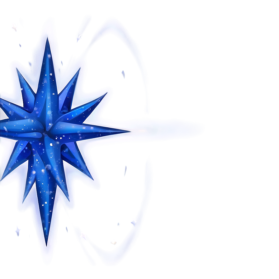 Blue Sparkle Star Png 93