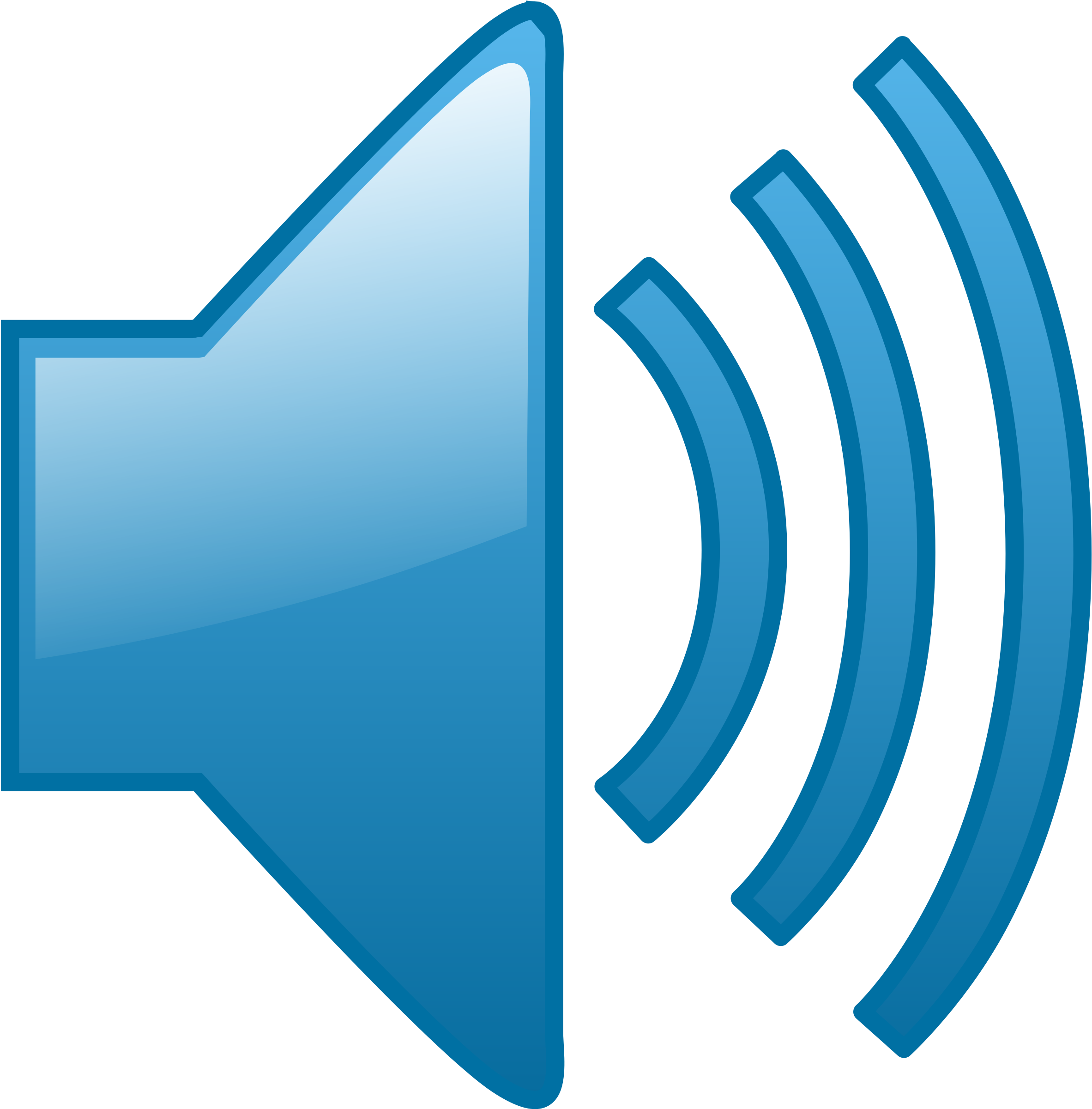 Blue Speaker Icon