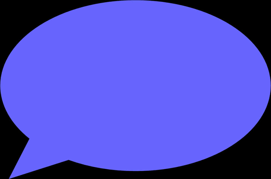Blue Speech Bubble Graphic