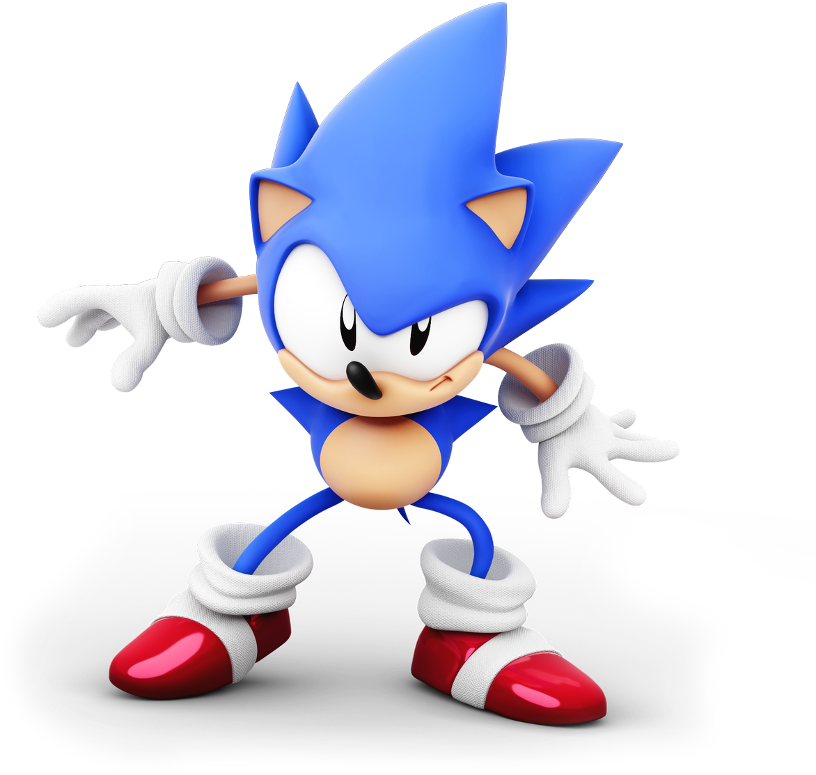 Blue Speedster Sonic3 D Render