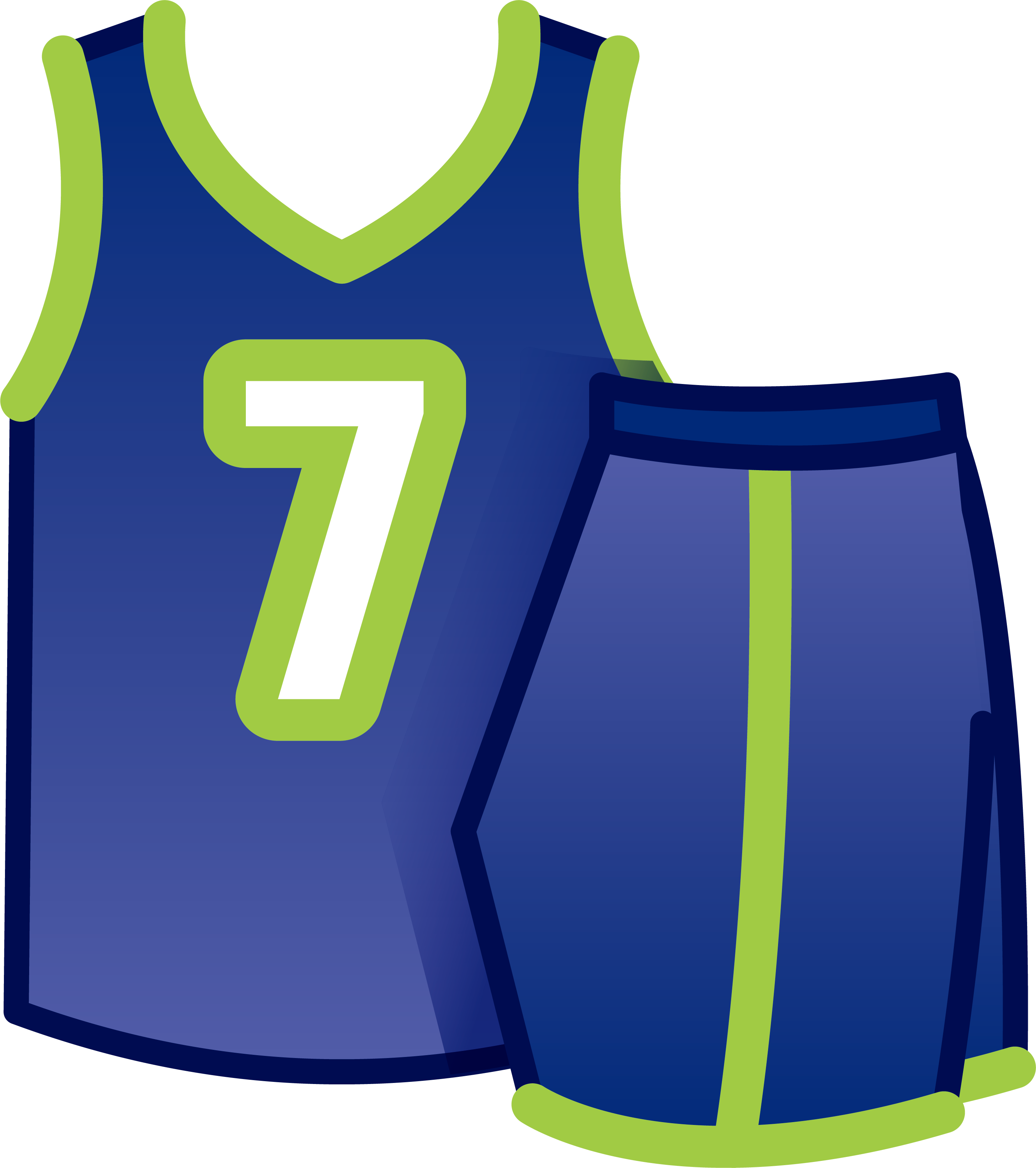 Blue Sports Jersey Number7