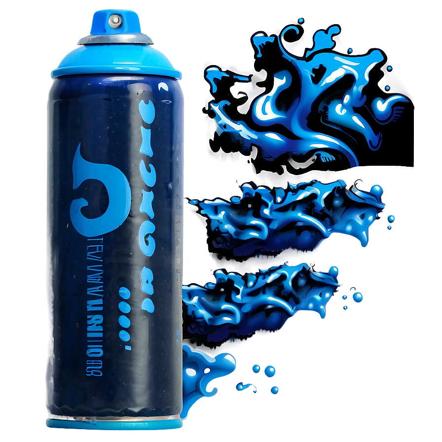 Blue Spray Paint Png 05252024