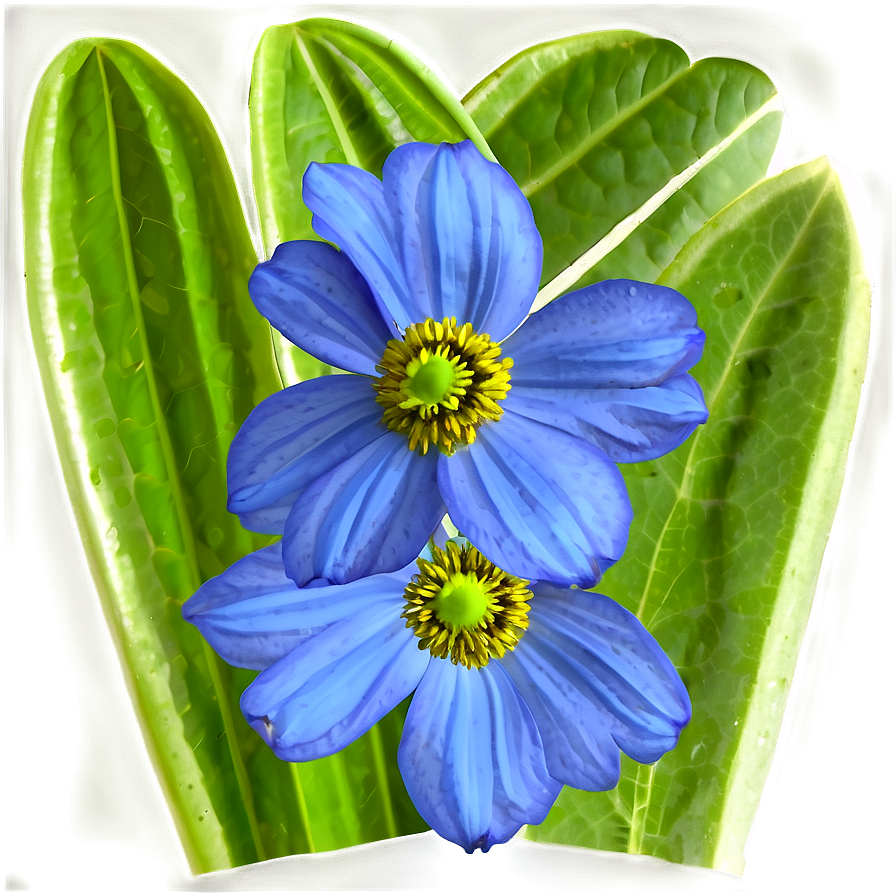 Blue Spring Flower Png Qsi