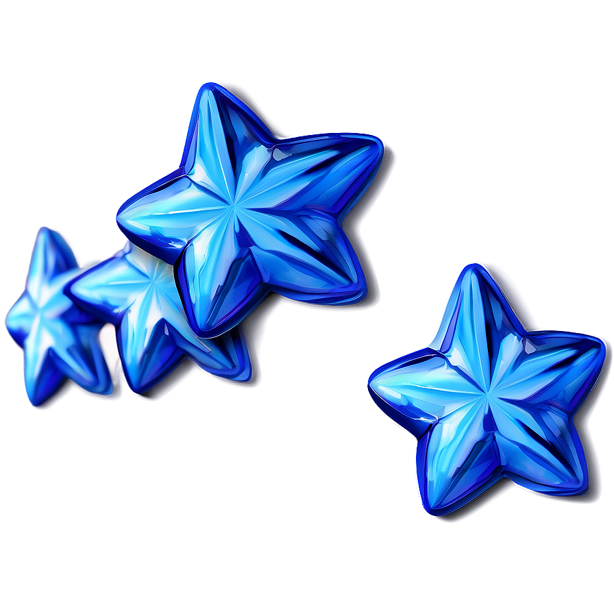 Blue Stars Decoration Png Vsc10