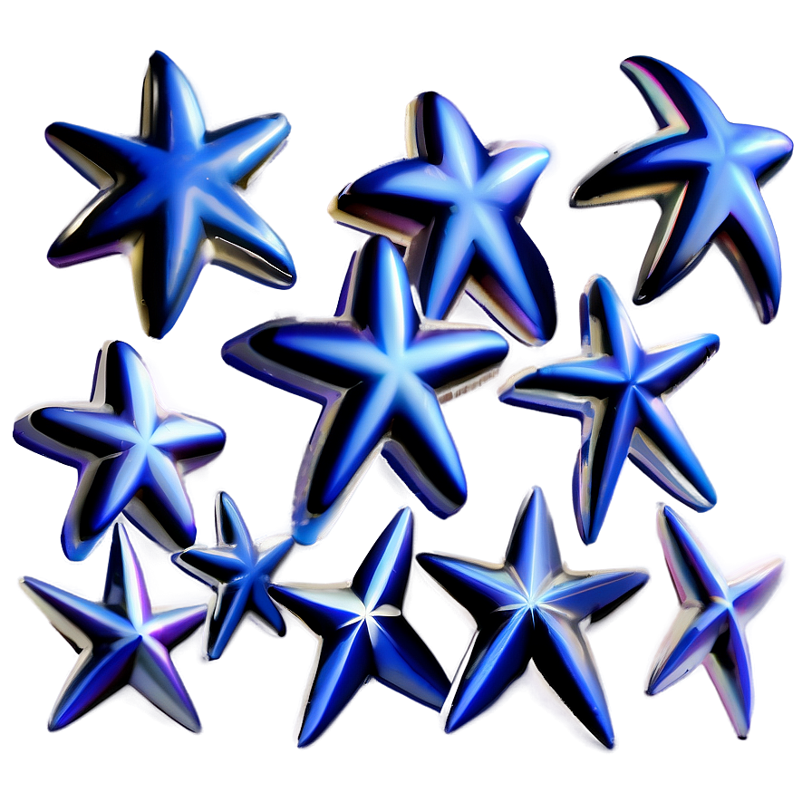 Blue Stars Illustration Png 7