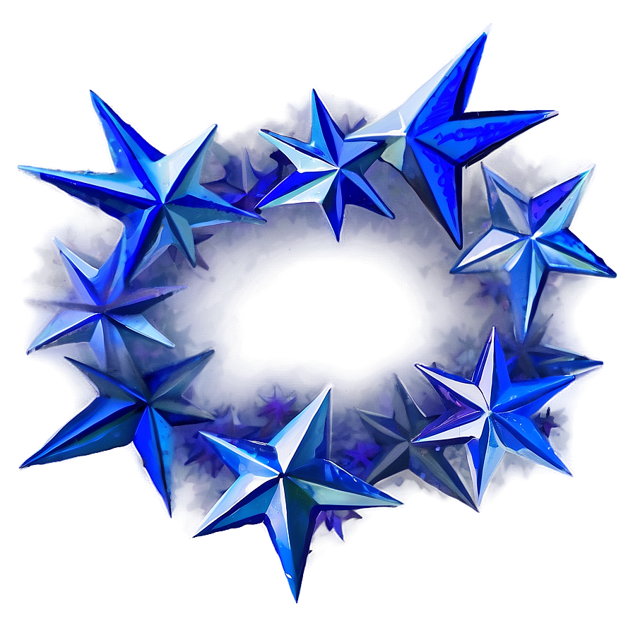 Blue Stars Overlay Png 46