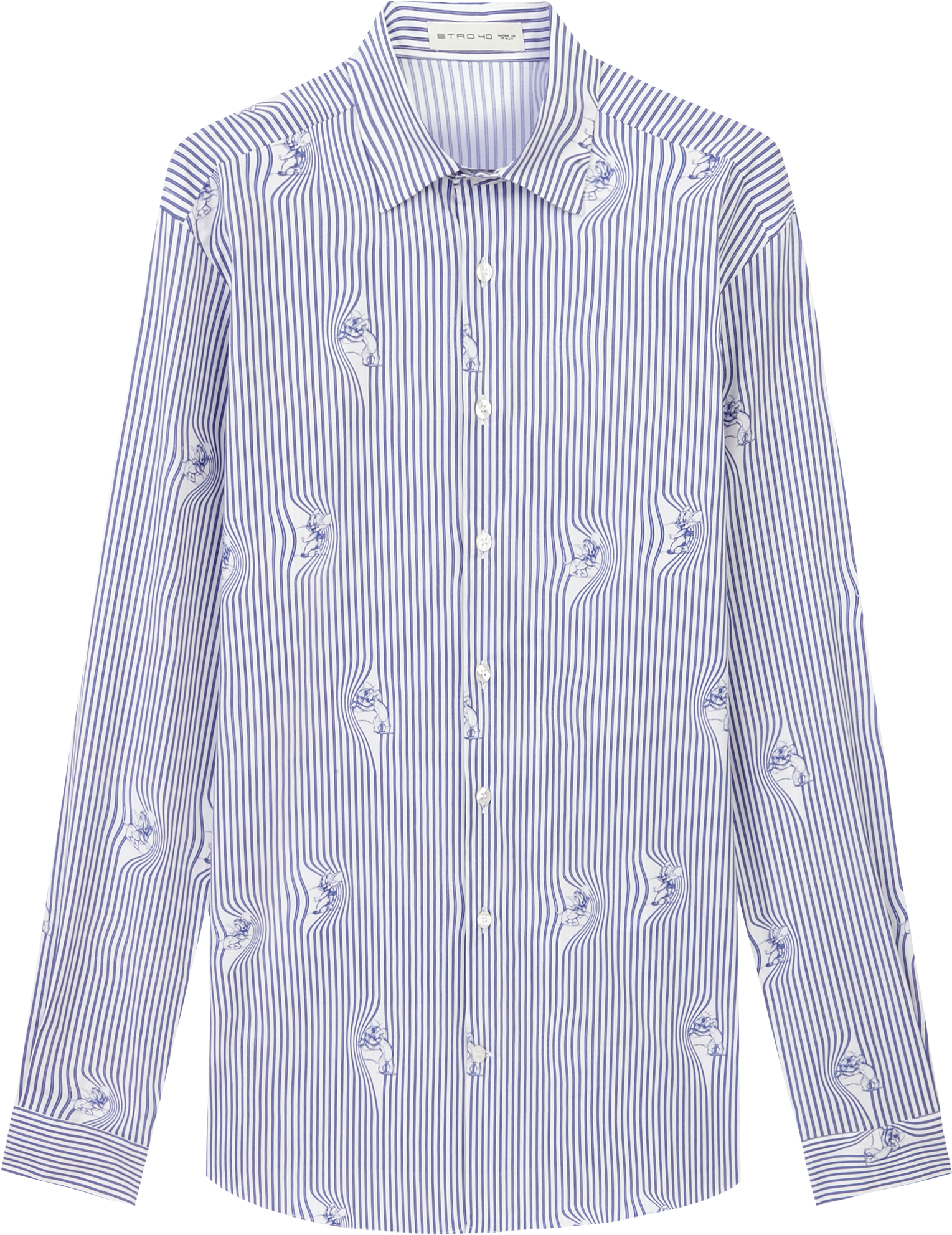 Blue Striped Dress Shirt Product Image