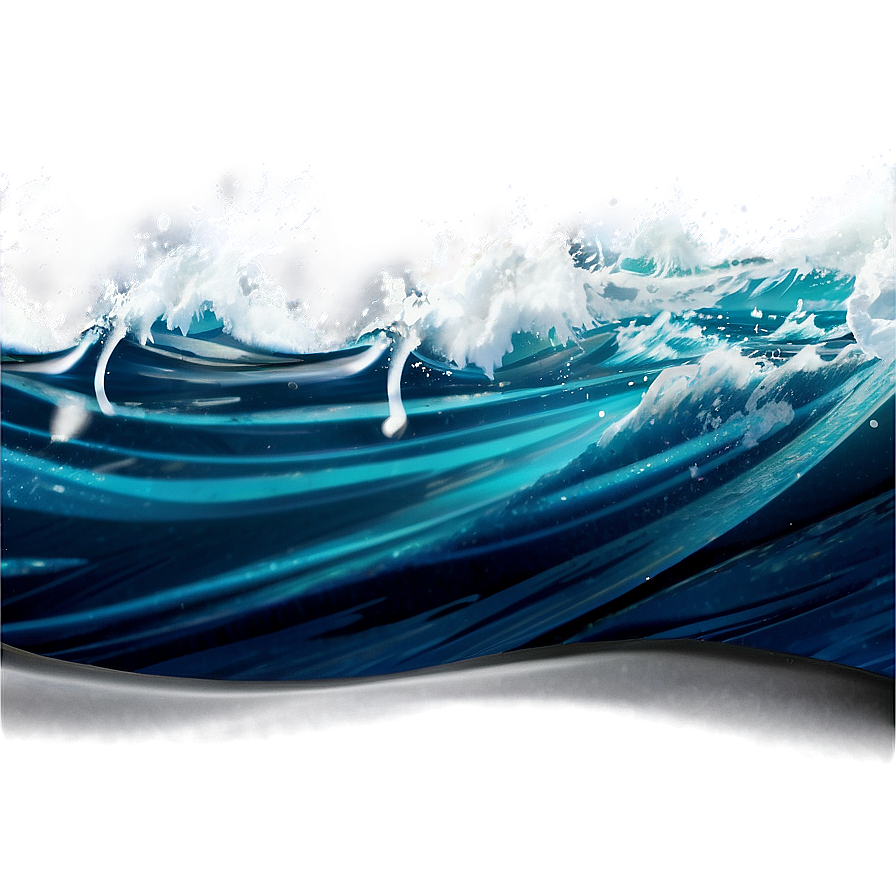 Blue Surf Wave Png 06262024