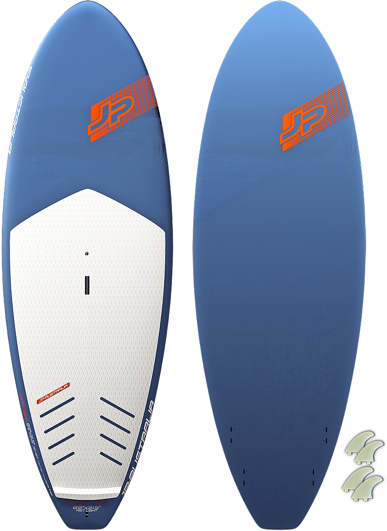 Blue Surfboard Topand Bottom View