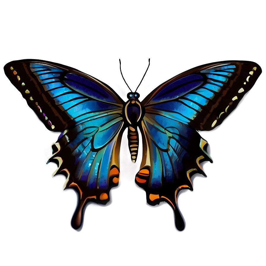 Blue Swallowtail Butterfly Png Dpb64