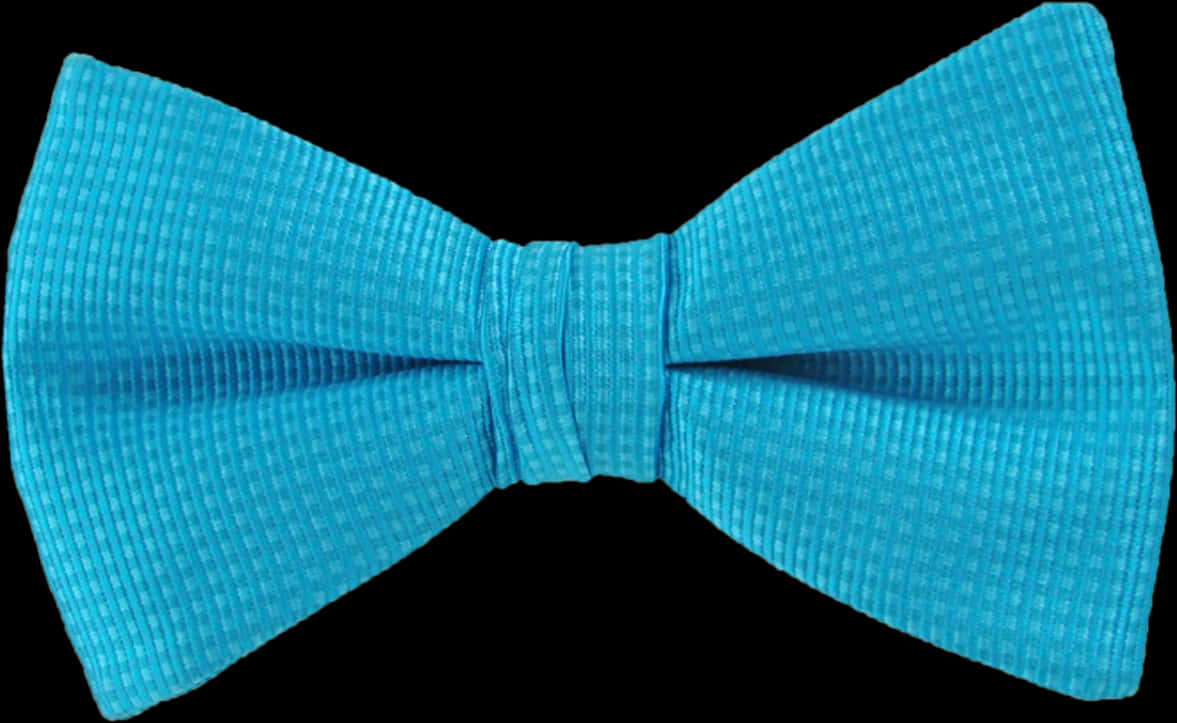 Blue Textured Bow Tie