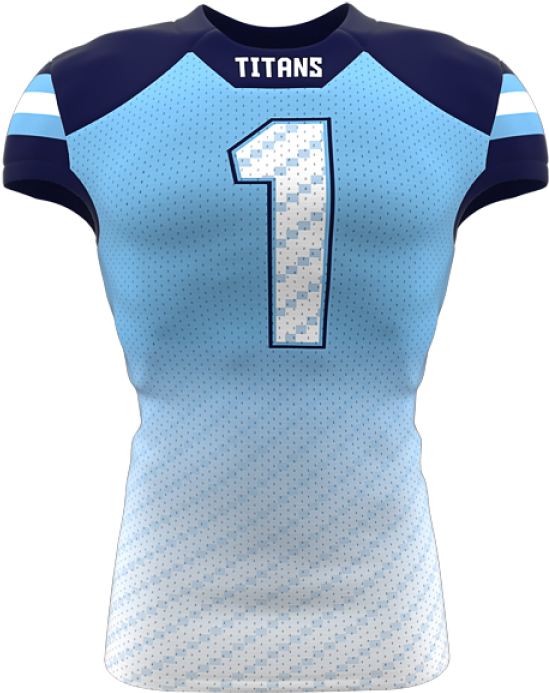 Blue Titans Sports Jersey Number1