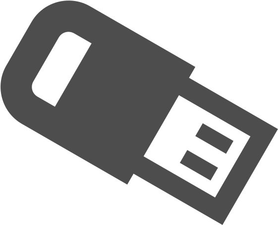 Blue U S B Flash Drive Icon