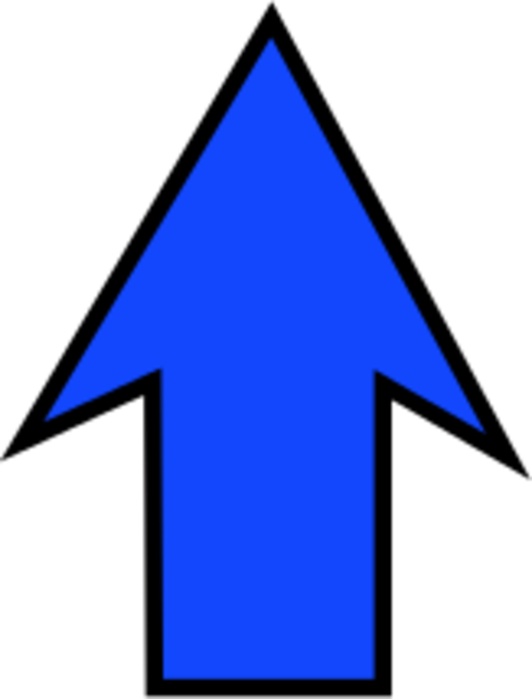 Blue Upward Arrow Clipart.png