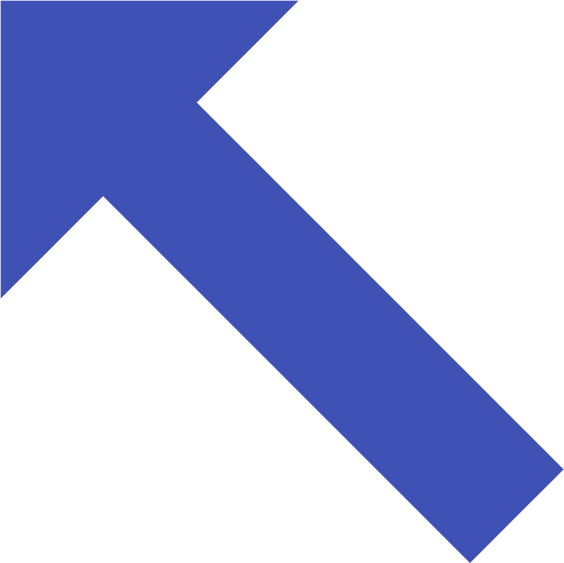 Blue Upward Arrow Graphic