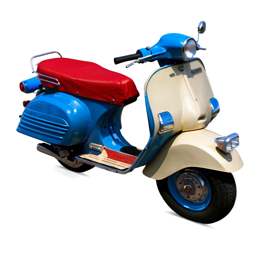 Blue Vespa Overhead View Png Apl