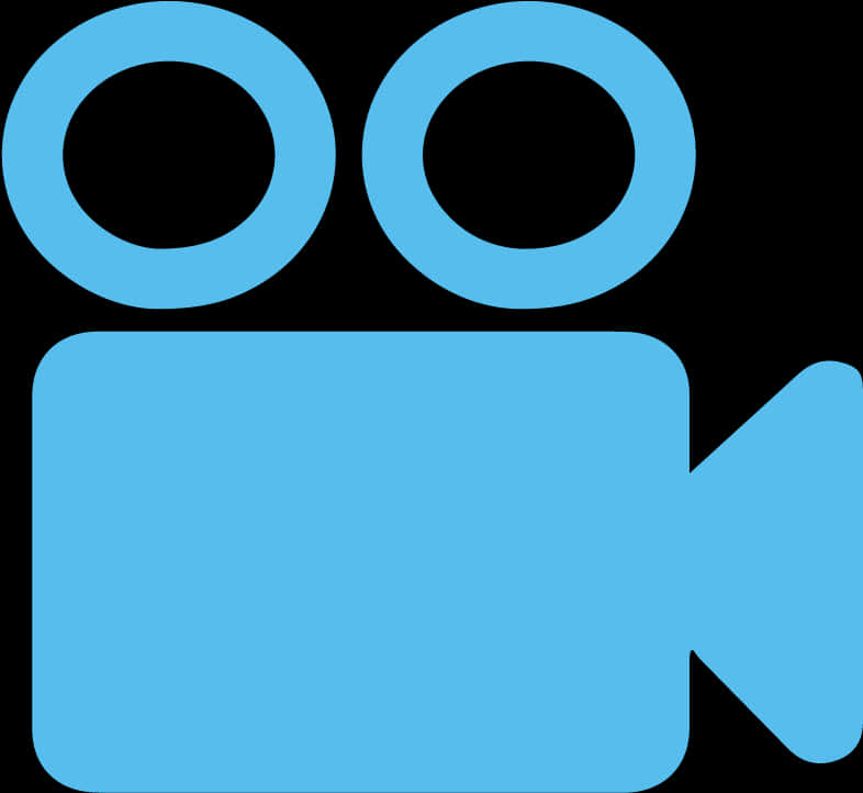 Blue Video Camera Icon