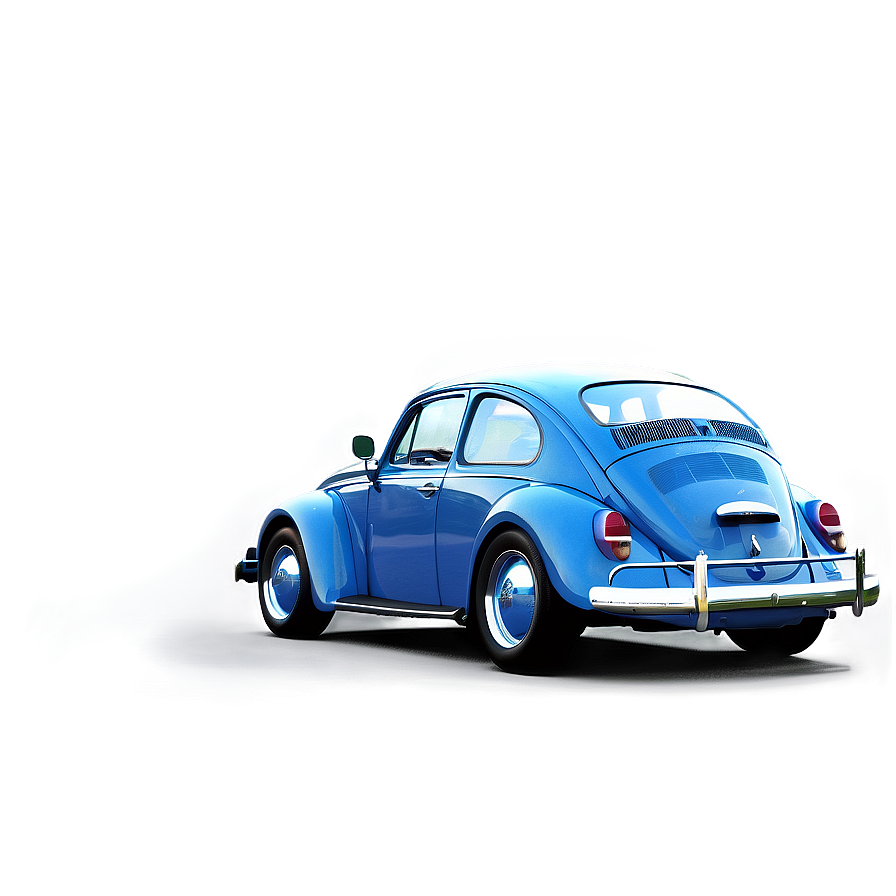 Blue Volkswagen Beetle Illustration Png 15