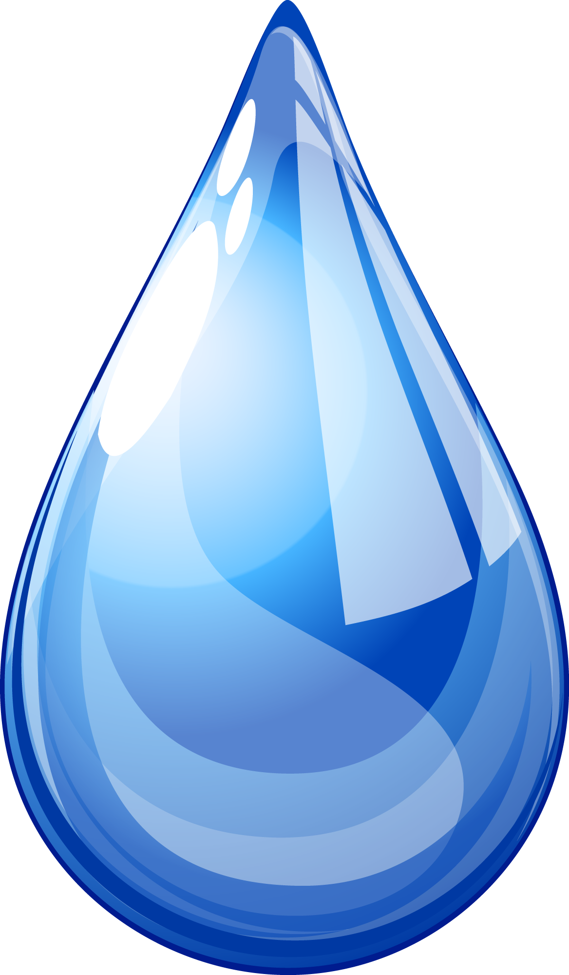 Blue Water Drop Graphic