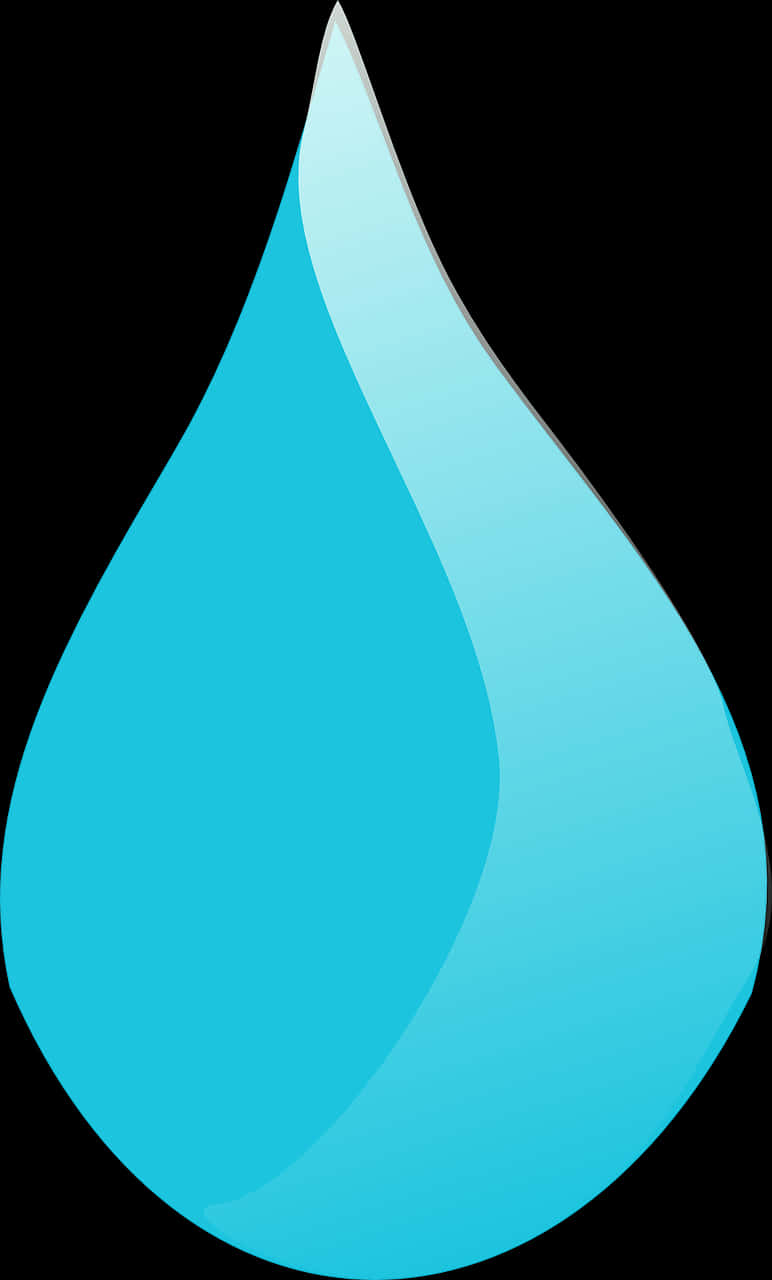 Blue Water Drop Graphic
