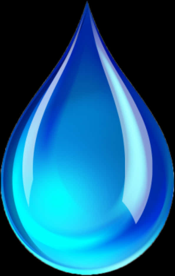 Blue Water Drop Graphic