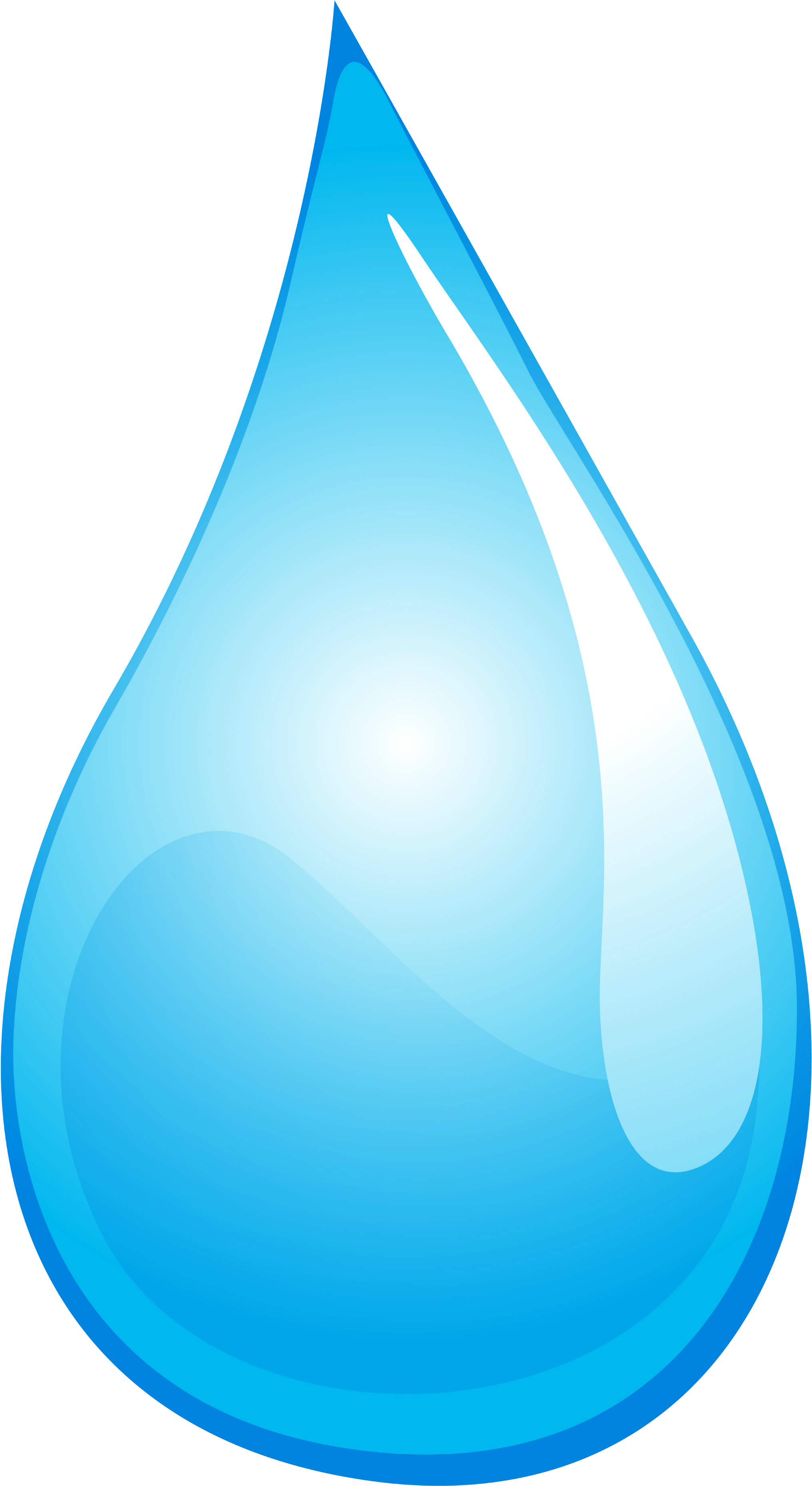 Blue Water Drop Graphic