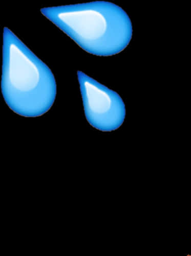 Blue Water Drops Graphic