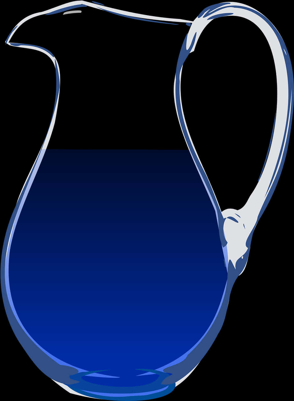 Blue Water Pitcher Vector