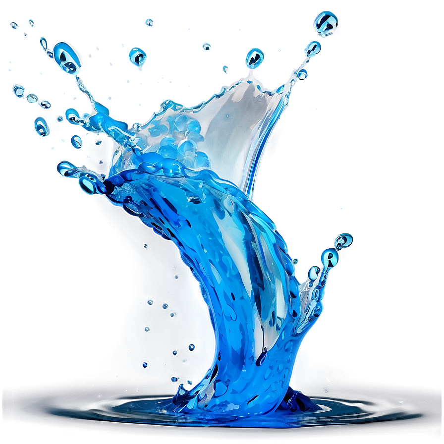 Blue Water Splash Png Sdr