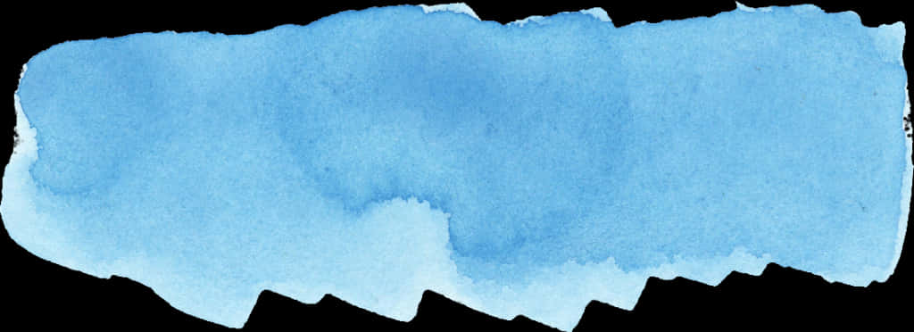 Blue Watercolor Brush Stroke