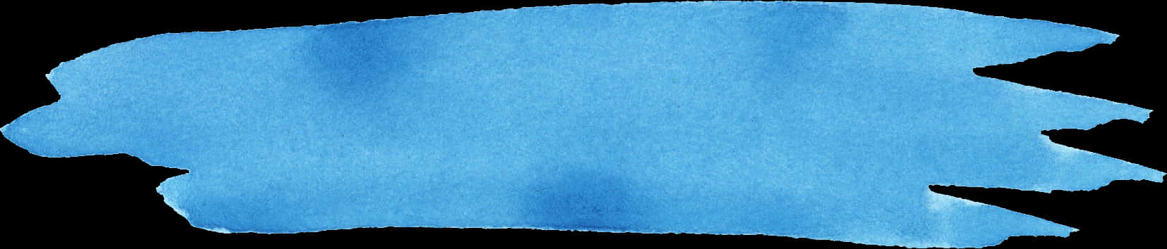 Blue Watercolor Brush Stroke