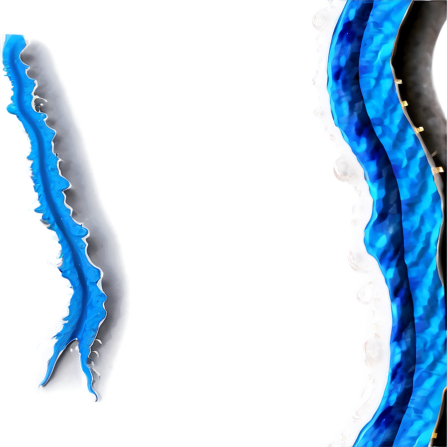 Blue Wave Border Png Crn43