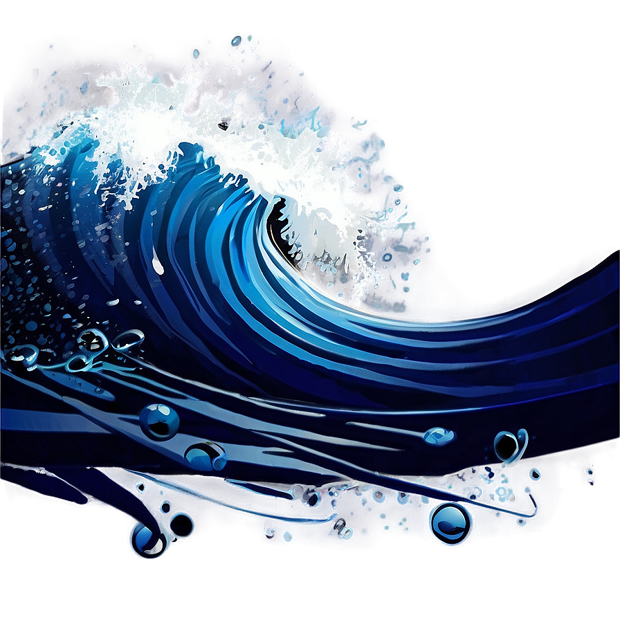 Blue Wave Splash Png 32