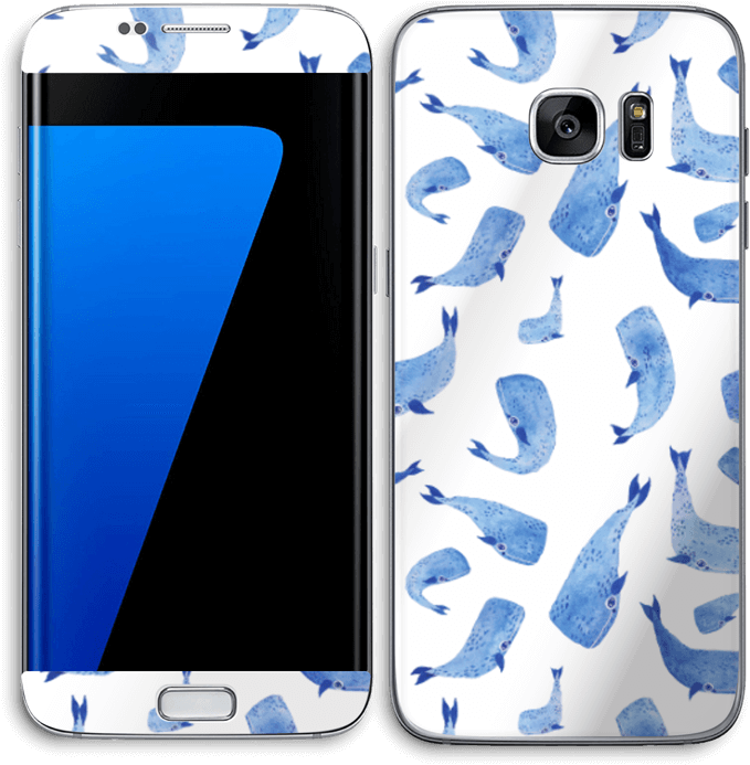 Blue Whale Pattern Smartphone Design