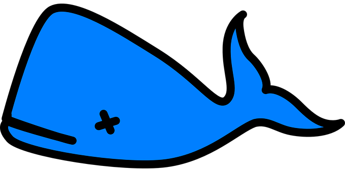 Blue Whale Vector Art