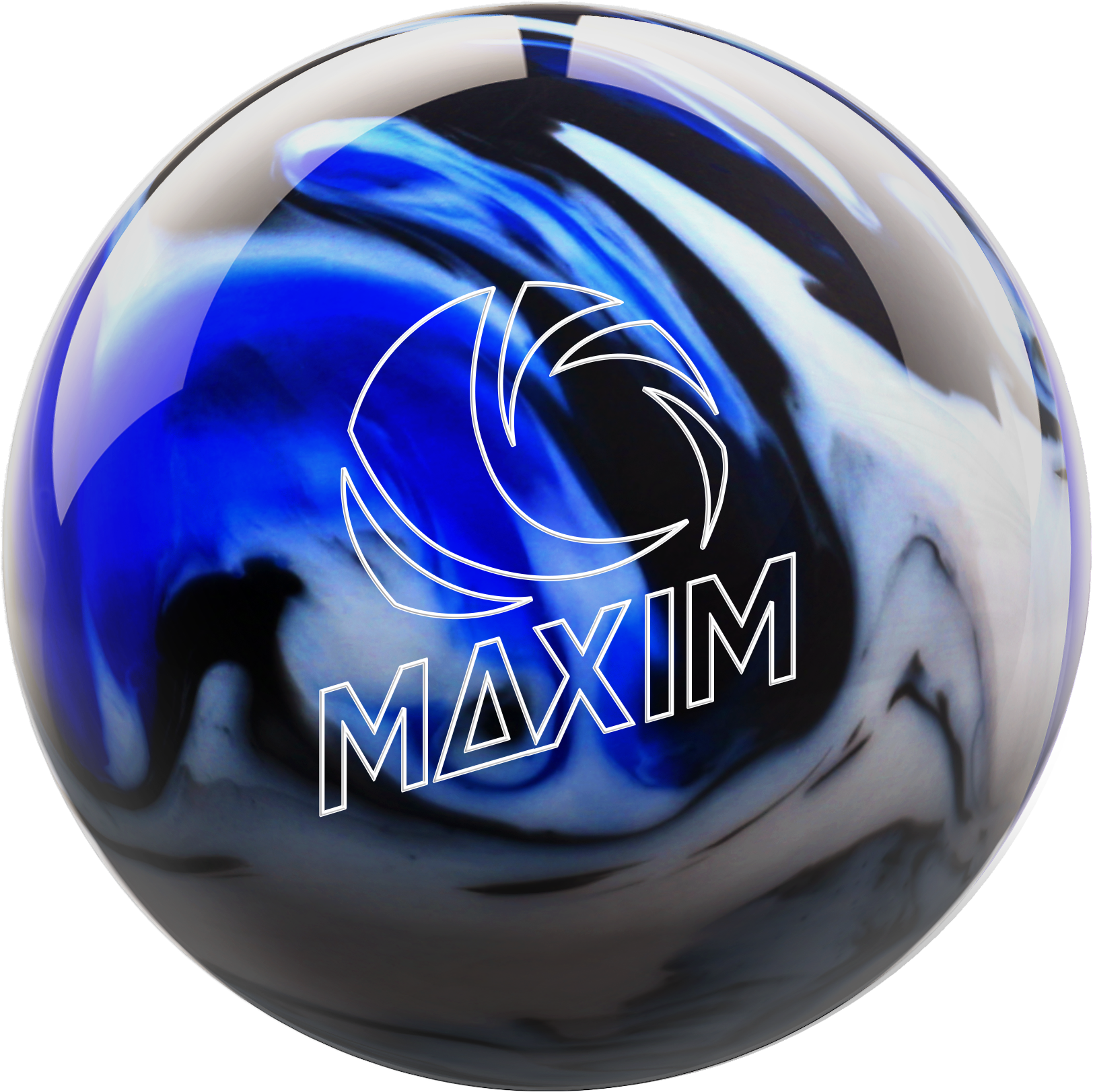 Blue White Maxim Bowling Ball